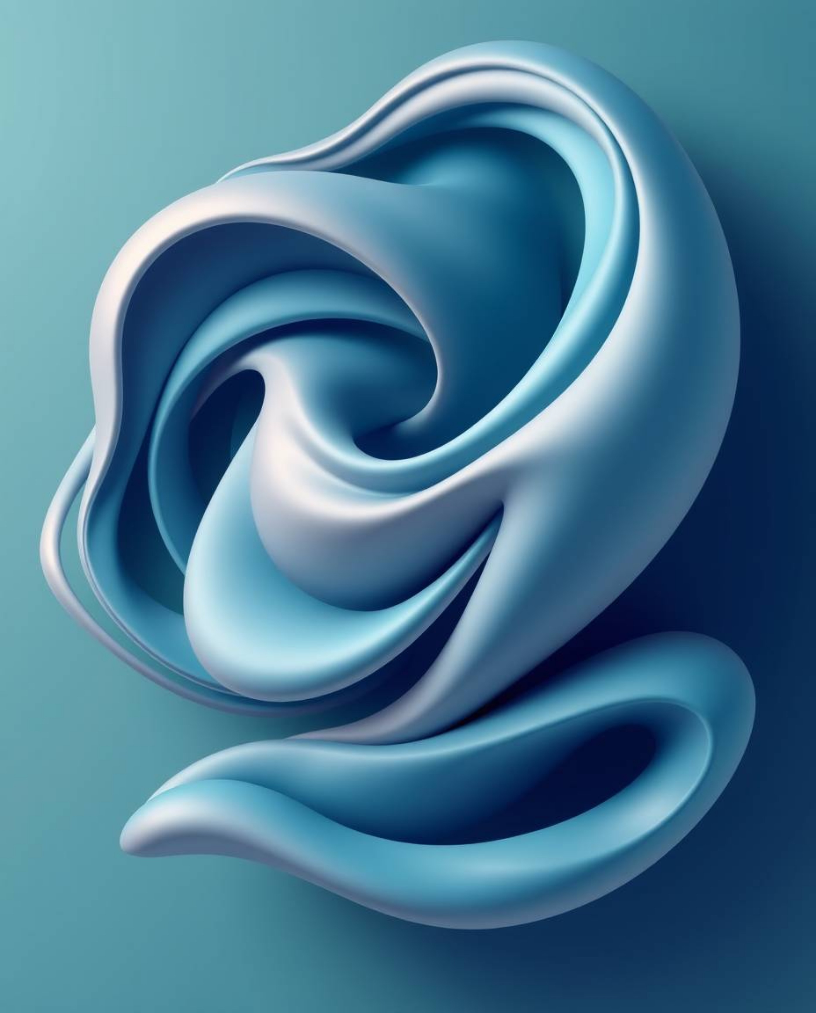 This collection showcases stunning 3D illustrations featuring fluid shapes gracefully morphing into each other in an endless 