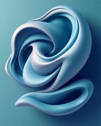This collection showcases stunning 3D illustrations featuring fluid shapes gracefully morphing into each other in an endless 