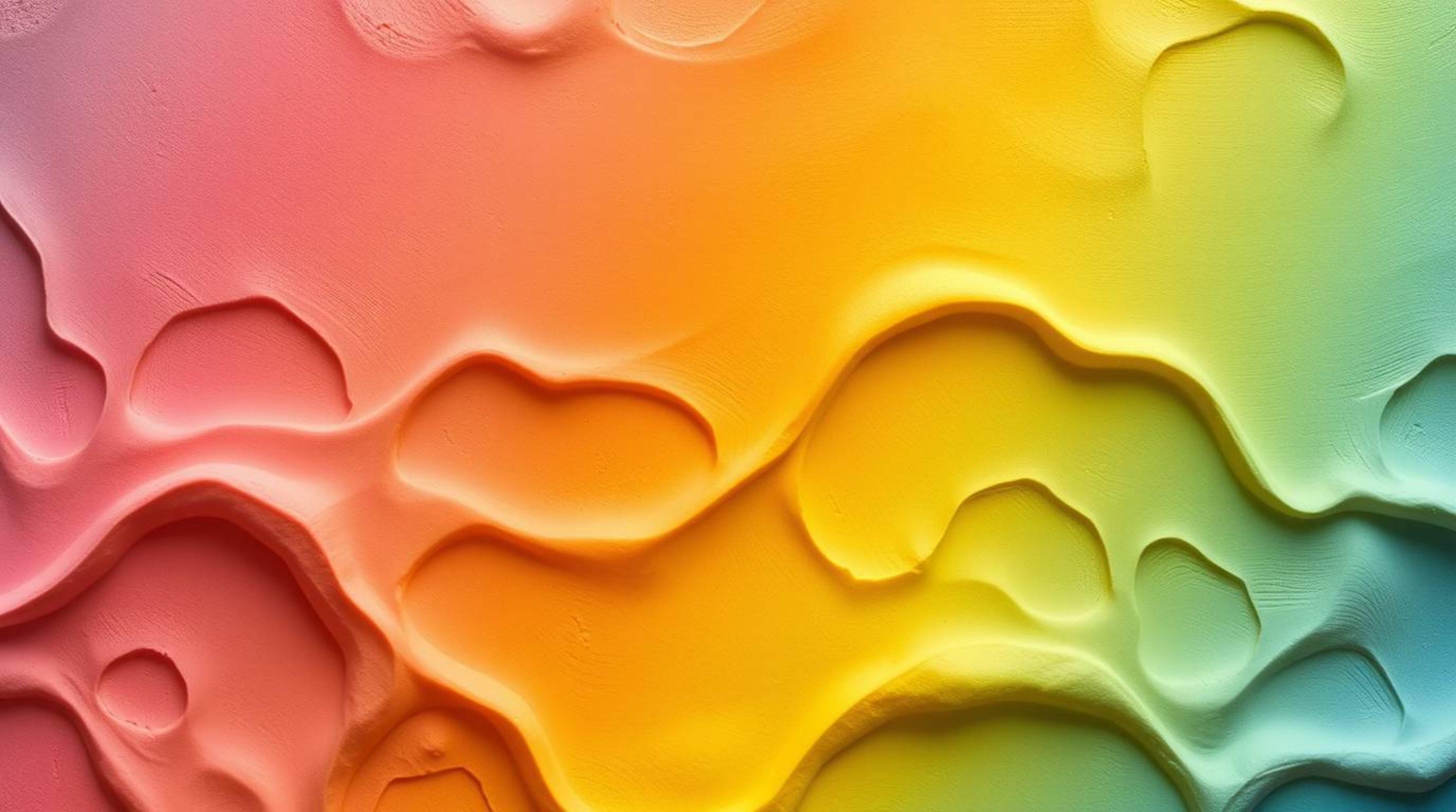 Discover stunning sculptural clay art featuring a gradient sunset sky texture. The pieces showcase soft, dreamy modeled shap