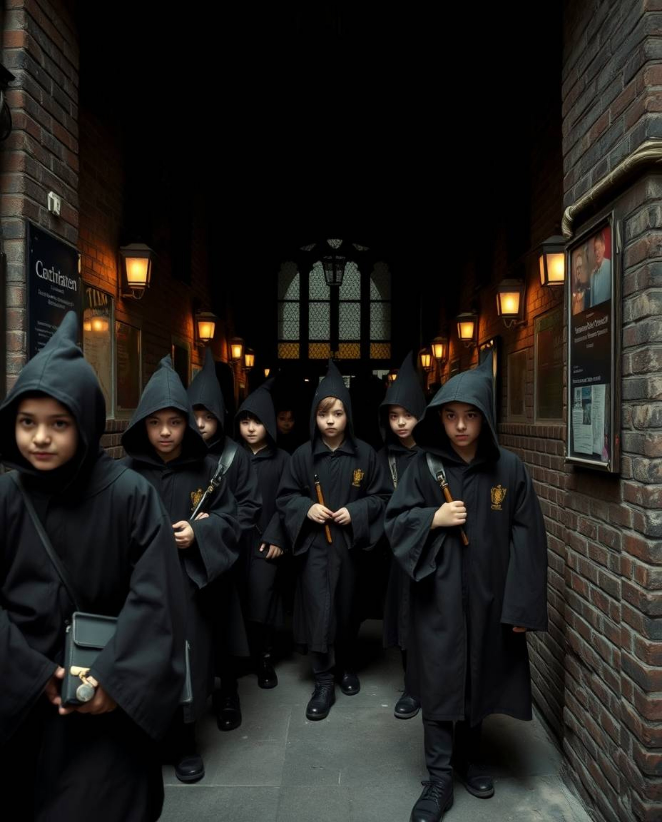 Explore the compelling intersection of candid street photography and the enchanting world of a magical school. This series ca