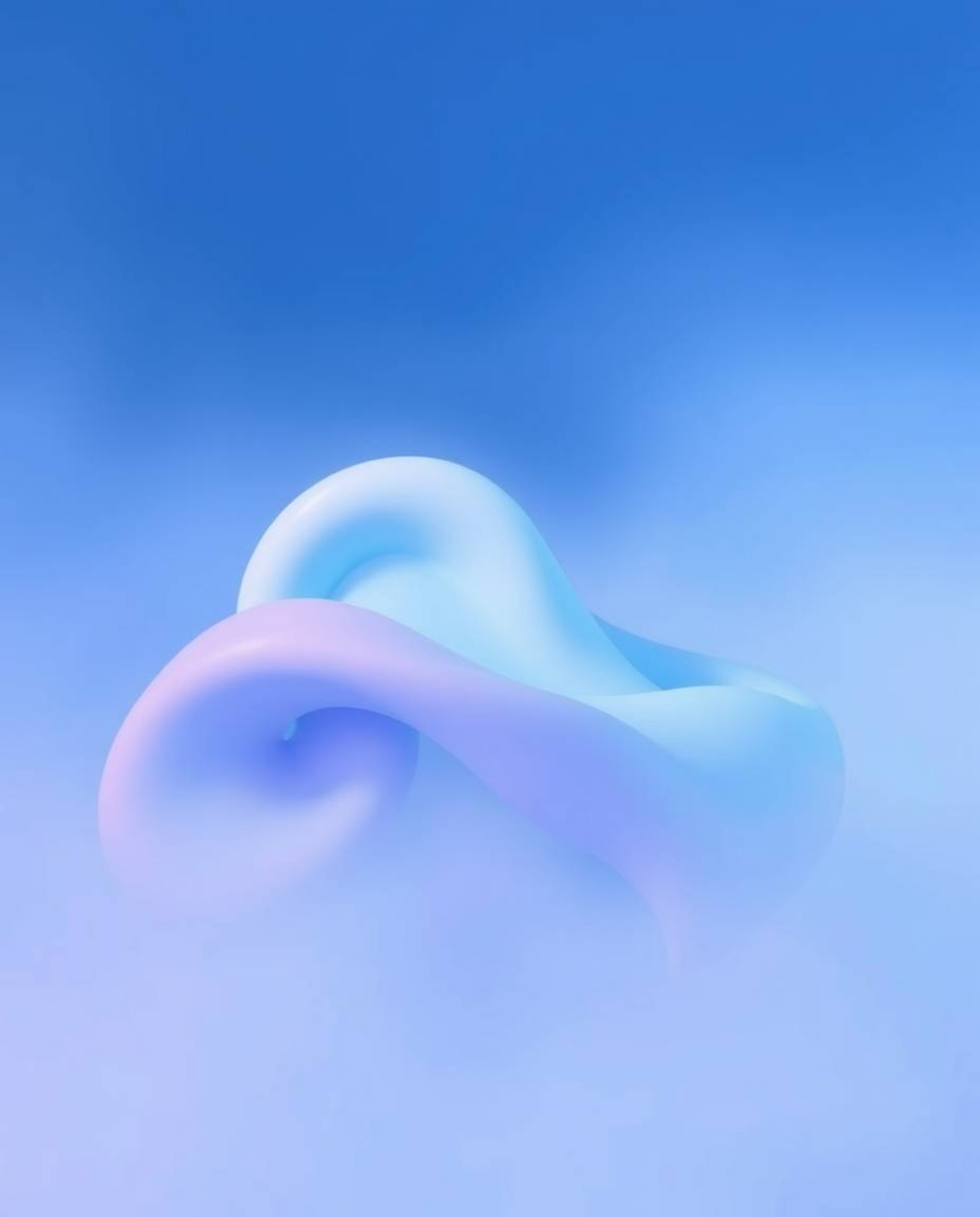 A collection of captivating abstract scenes featuring 3D liquid forms rendered in cool pastel colors, shrouded in a thick fog