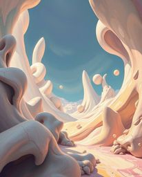 Experience a captivating blend of classic and modern with these artworks depicting an epic, modern future scene rendered in a