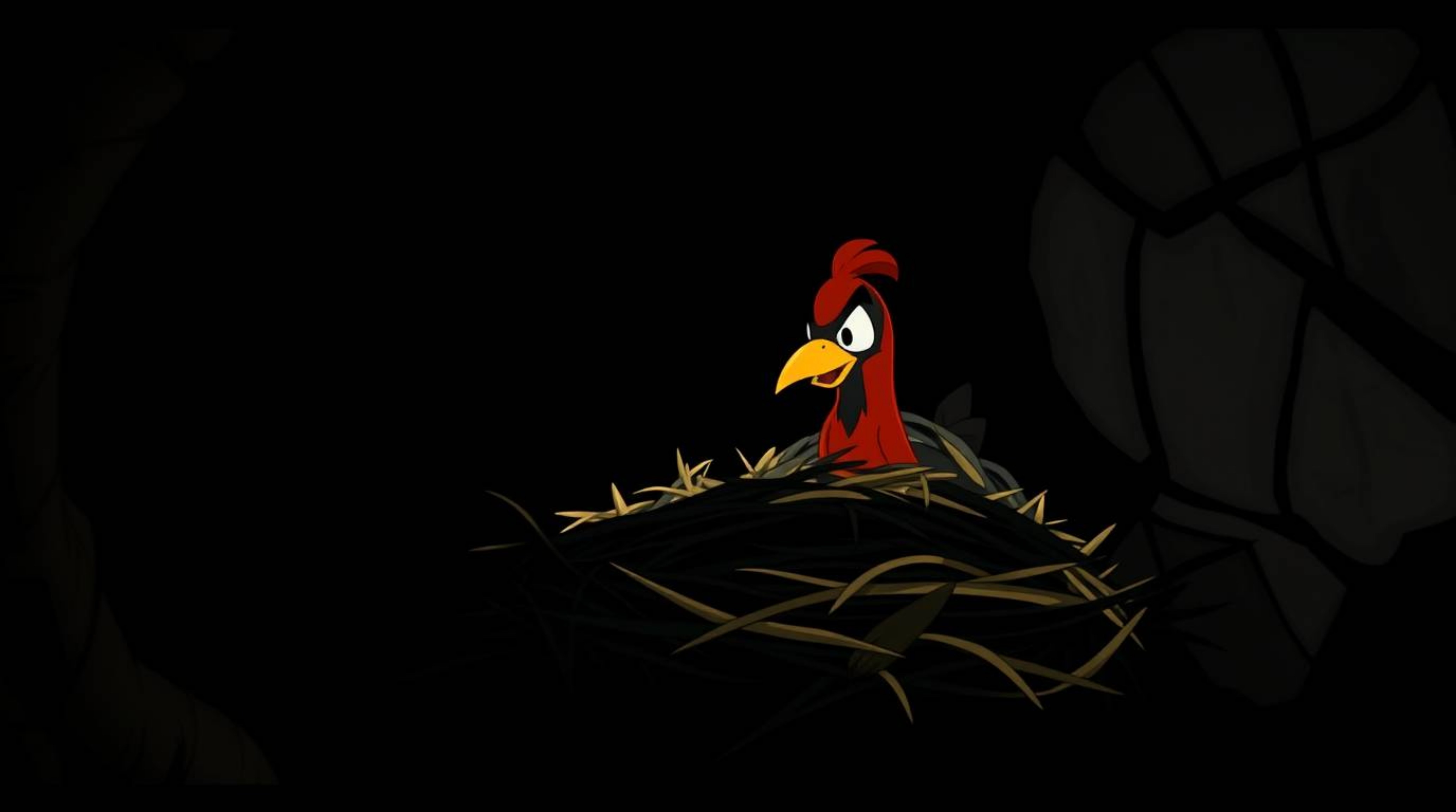 Witness two charming cartoon birds meticulously constructing their nest in a captivating classic animation style.  This visua