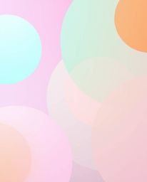 A captivating image showcasing a Bauhaus-style minimalist geometric pattern.  Featuring vibrant electric colors, circles, and