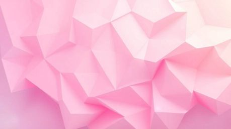 This stunning abstract poster features a soft, dreamy atmosphere created with an intricate origami-style design and a gradien