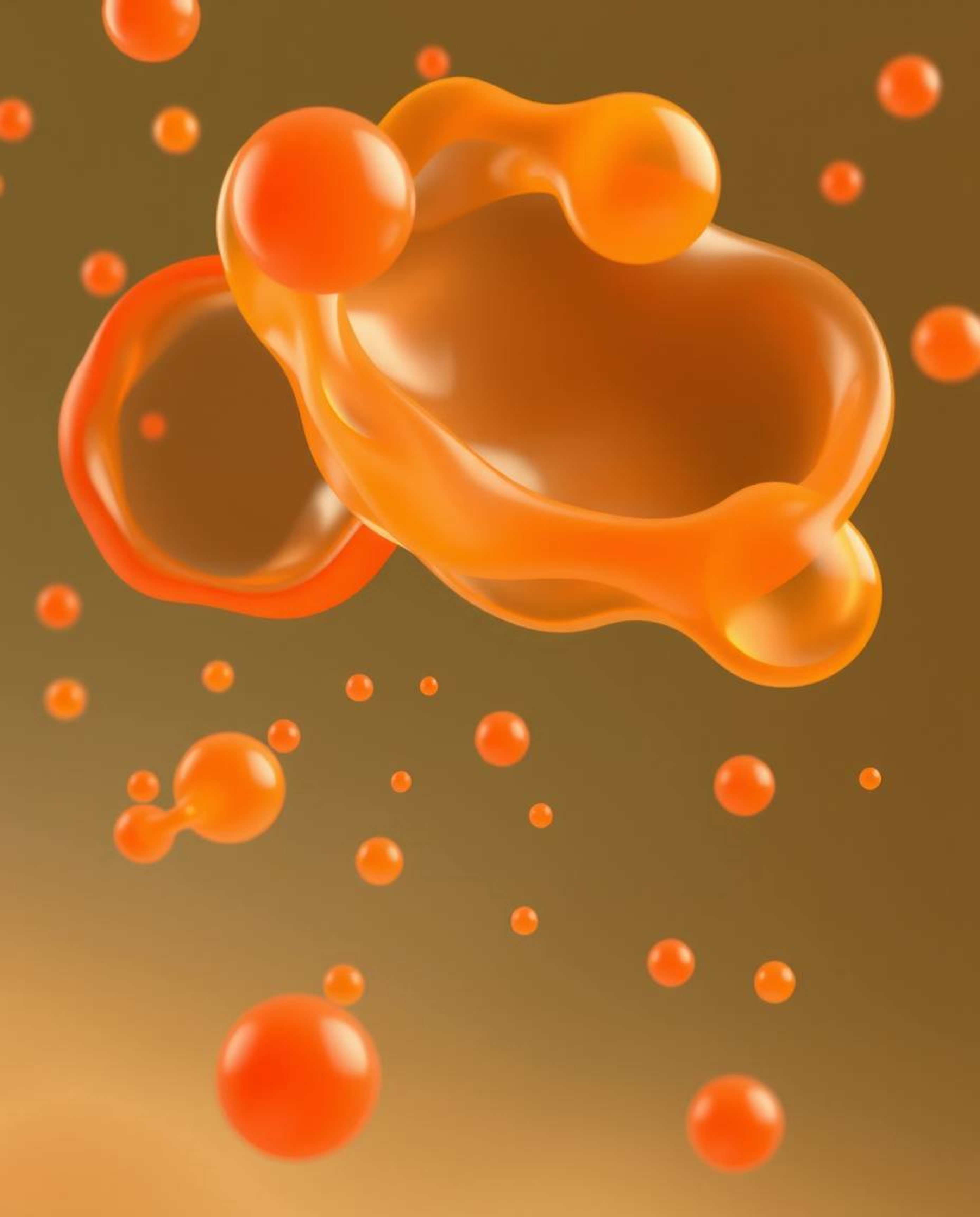 Experience the captivating beauty of fluid organic blobs rendered in stunning 3D.  These translucent materials float effortle