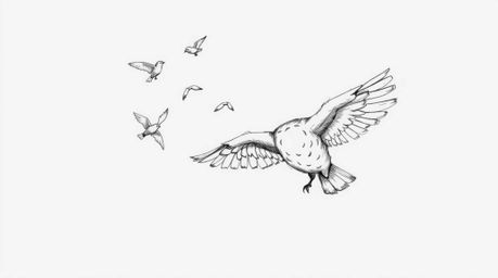 A captivating hand-drawn sketch in the style of Pixar depicts a heartwarming scene: a blind owl, rendered with textured penci