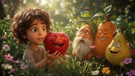 This vibrant, high-resolution stock photo, created in a whimsical style reminiscent of Pixar, depicts a brilliant homeschoole