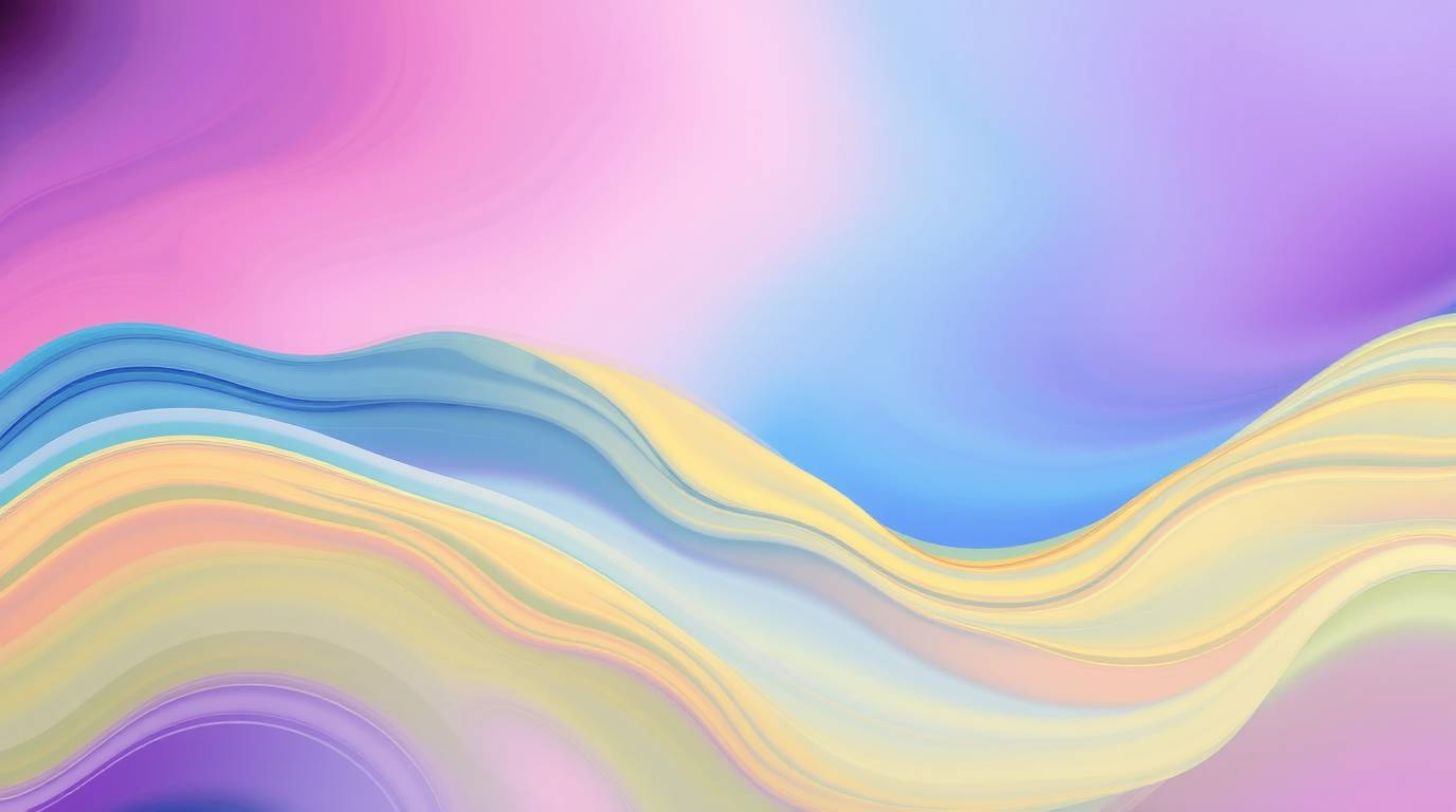 Experience a mesmerizing visual journey with this vibrant abstract wave.  Featuring a fluid pastel gradient texture and balan