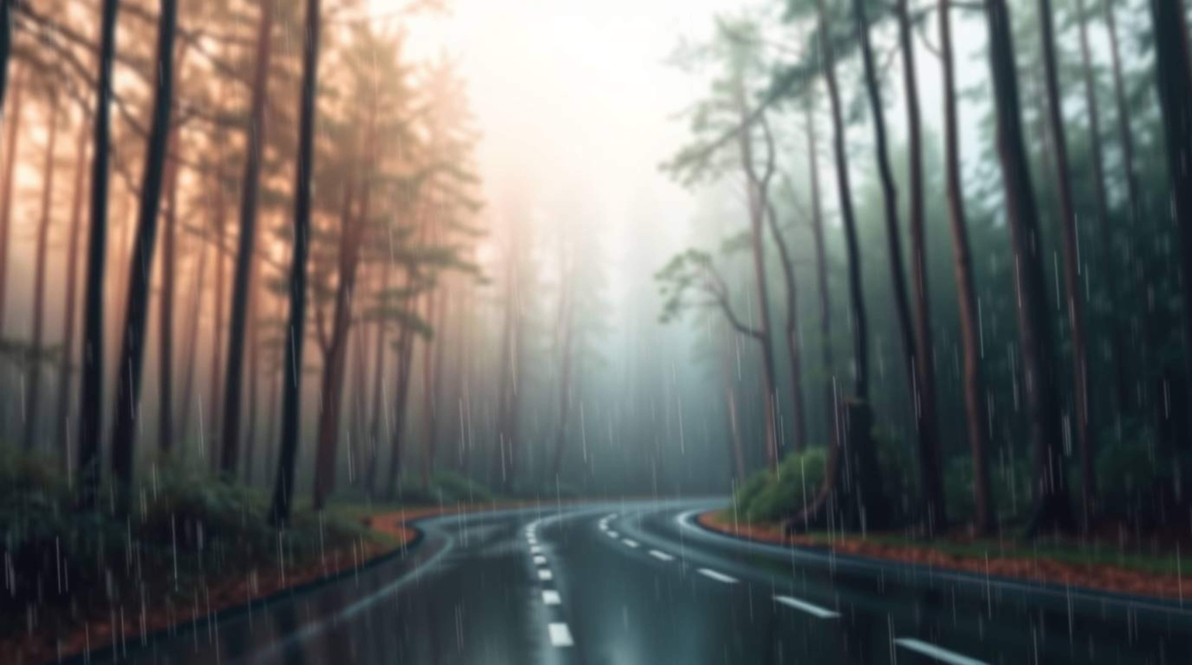 Immerse yourself in a captivating scene featuring a smooth gradient painting depicting a chase through a looping forest.  Exp