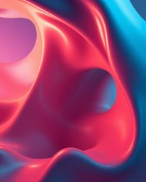 Experience an epic and mesmerizing scene of 3D fluid shapes seamlessly morphing in an endless loop. This 3D illustration show