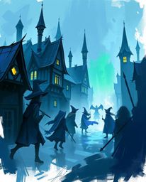A captivating digital sketch portrays a magical school brimming with young wizards. Rendered in a dynamic, painterly style w