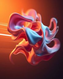 Explore captivating 3D illustrations featuring fluid shapes seamlessly morphing in an endless loop. Witness dynamic motion bl