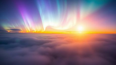 Experience the ethereal beauty of this creative light art piece.  Witness the magical moment when the Northern Lights begin t