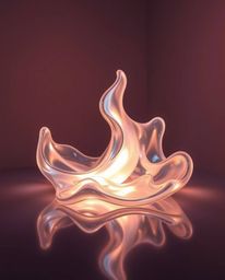 Explore a mesmerizing collection of creative light art featuring sculptural 3D fluid shapes reminiscent of mercury. These pie