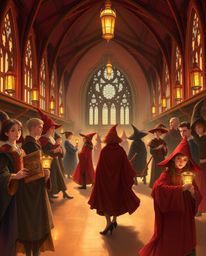 Experience the magic of a graceful and elegant school for young wizards through this stunning digital painting.  Bathed in wa