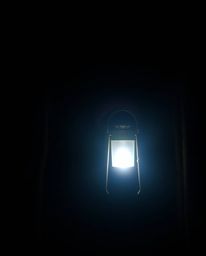 Explore the enchanting beauty of a glowing lantern illuminating a dark forest. This image features a captivating blend of hig
