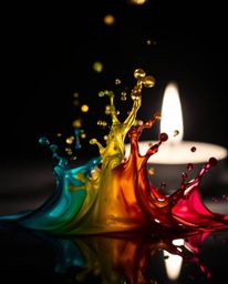 Explore the mesmerizing beauty of ink in water with this classic black and white macro photograph. Vivid backgrounds and flic