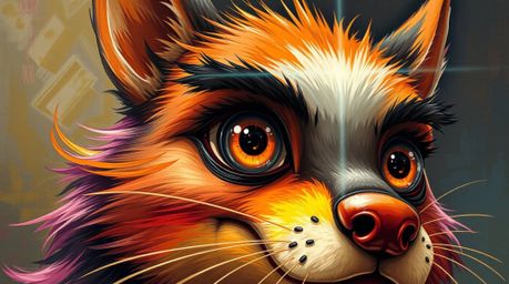 Experience a unique blend of classic oil painting style with a modern twist.  This artwork features vibrant colors, rich text