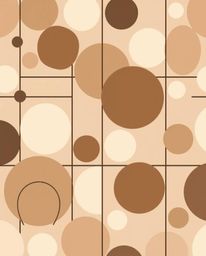 Discover adorable, cute minimalist geometric patterns featuring circles and lines in the Bauhaus style.  These charming desig