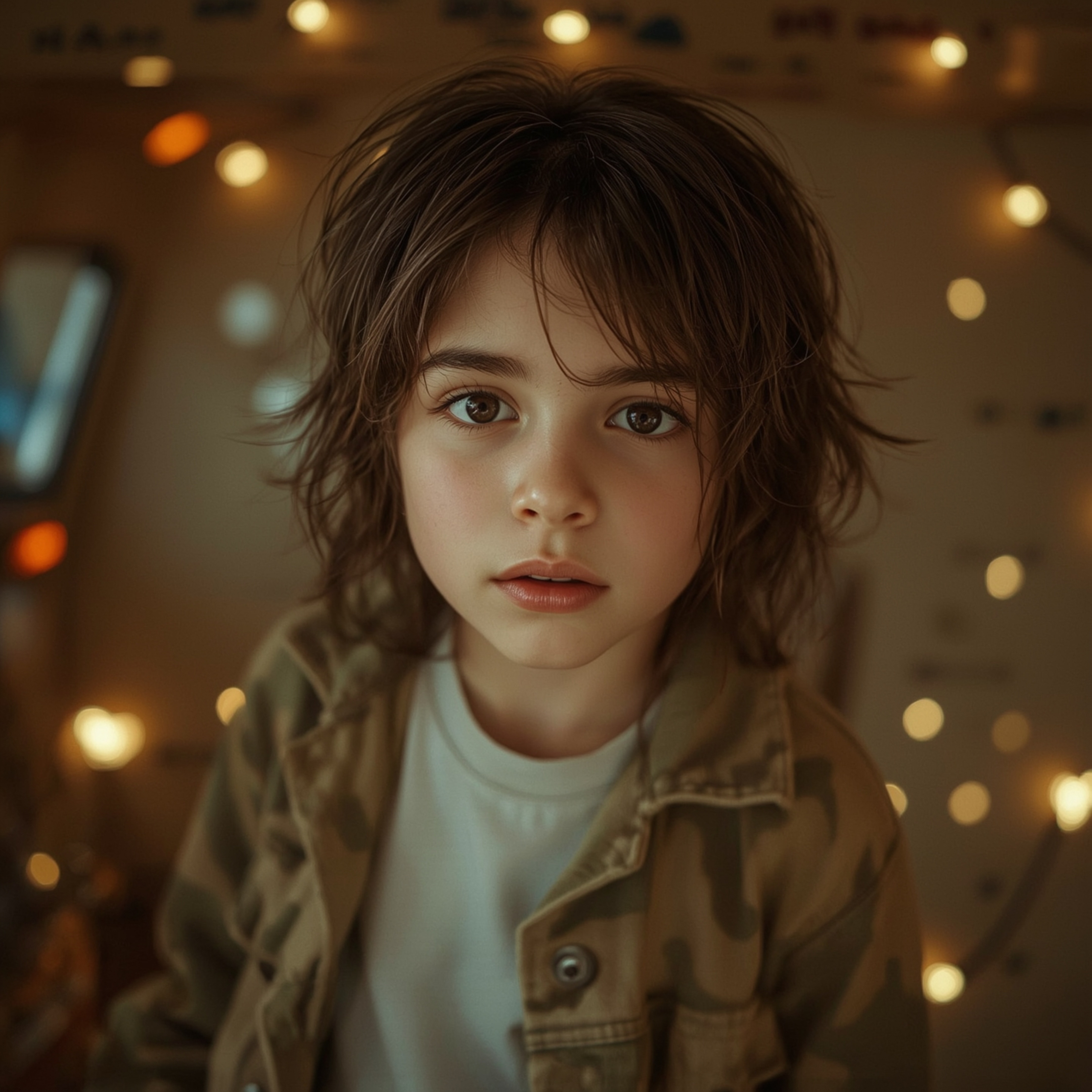 Experience the magic of childhood imagination in this exquisite high fashion photography series. A young boy, with his curiou