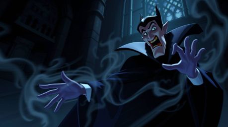 A captivating illustration of a classic Disney villain, sharply featured and clad in dark clothing, casting a powerful spell 