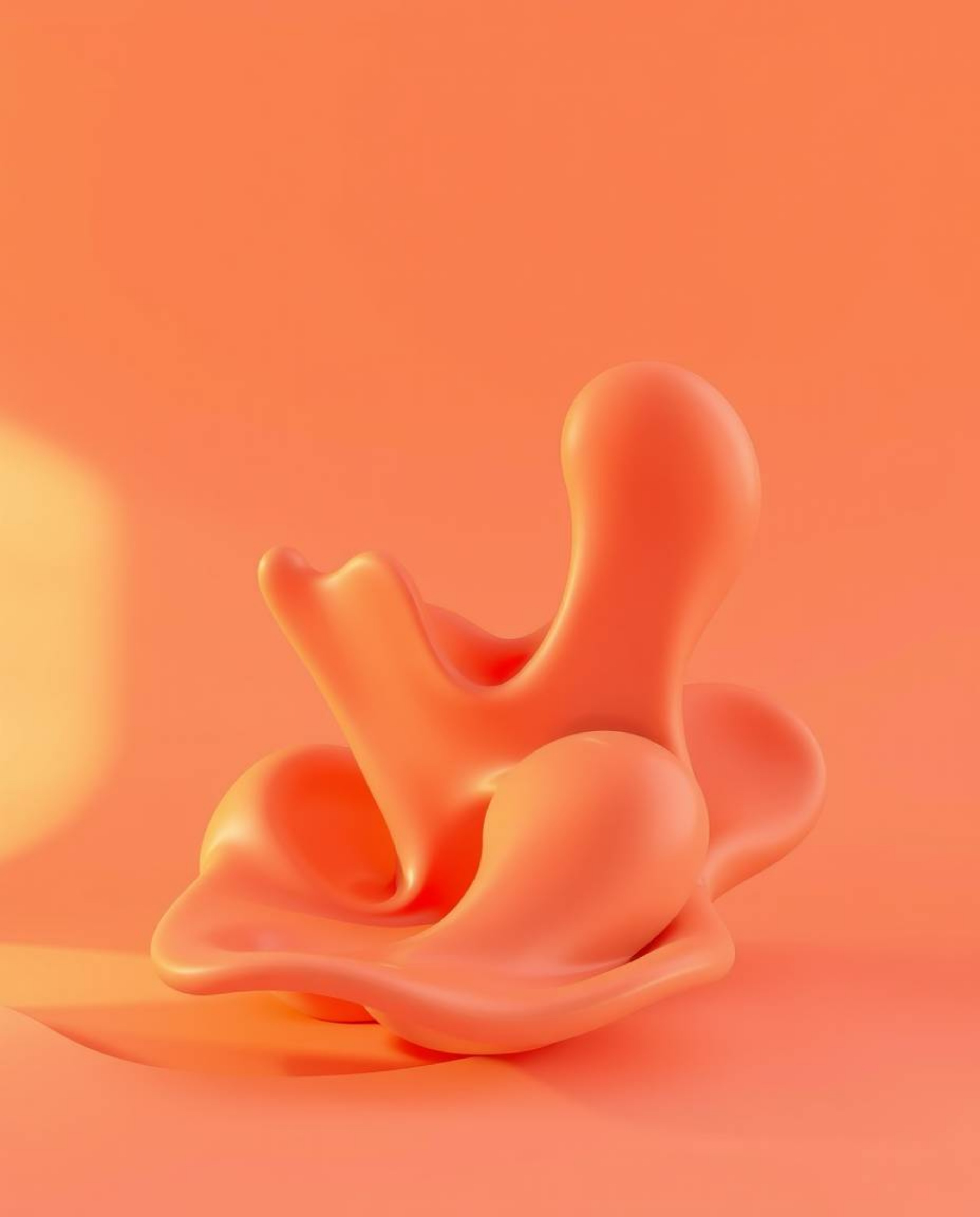 Explore vibrant and soothing abstract art with this collection of warm-toned, 3D liquid forms. The designs feature a beautifu