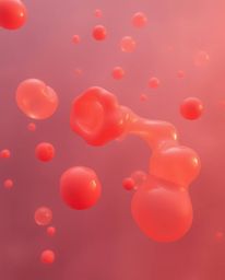 This collection showcases stunning 3D renders of fluid organic blobs crafted with translucent materials, seemingly floating i