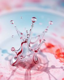 Explore the mesmerizing beauty of ink splashes in water captured through delicate watercolor-style macro photography. This ar