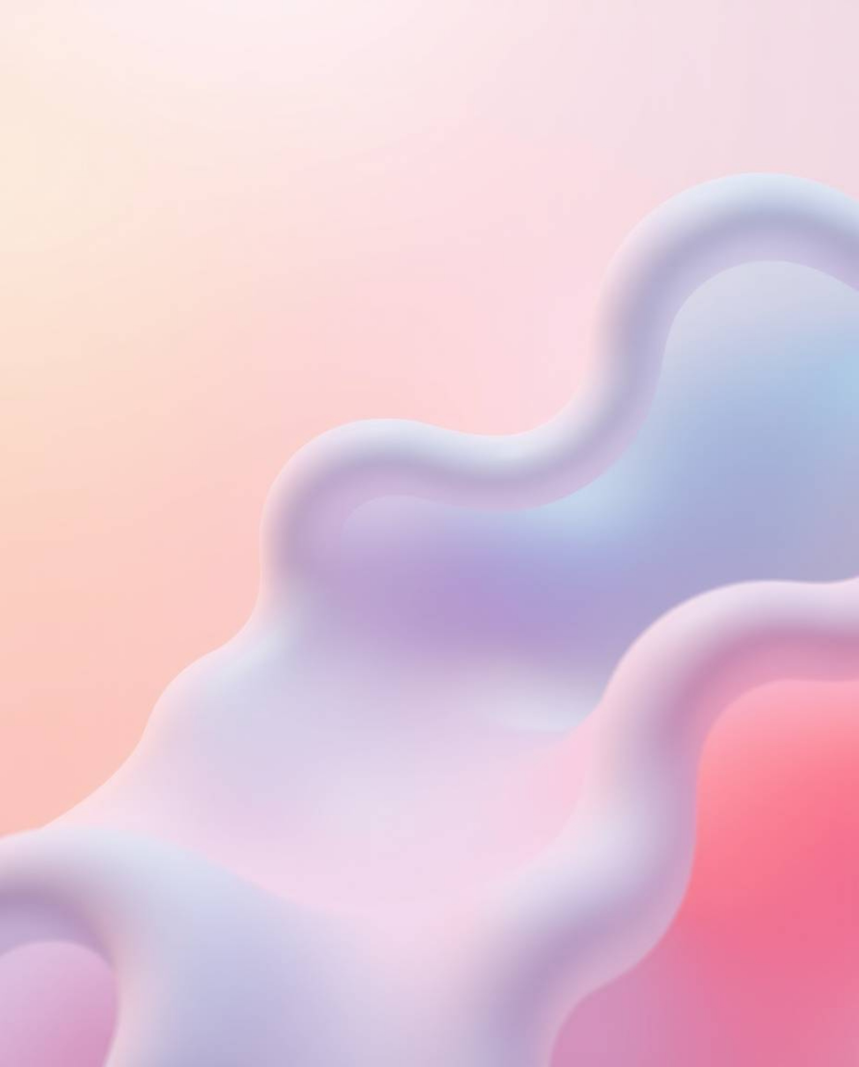 Explore a collection of captivating 3D renders featuring abstract liquid forms bathed in soft, pastel colors and gentle light