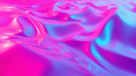 Immerse yourself in a captivating world of digital art featuring vibrant neon gradient textures flowing across liquid surface