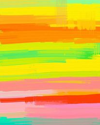 Explore the captivating world of digital glitch art with bold and vibrant colors, textured brushstrokes, and a gentle soft li