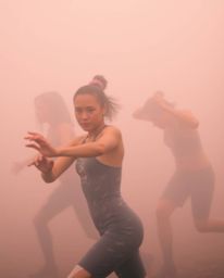 Capture the essence of dynamic motion with vibrant, colorful splashes set against a stark black backdrop. This collection of 