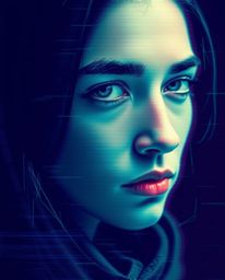 Explore stunning digital glitch art portraits featuring corrupted data aesthetics and pixelated styles. These artworks boast 