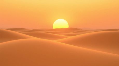 Capture the adorable charm of a sunset scene featuring golden dunes bathed in soft, pastel lighting. This image evokes a feel