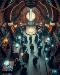 Immerse yourself in a magical school where young wizards learn amidst a blend of futuristic sci-fi technology and grounding e