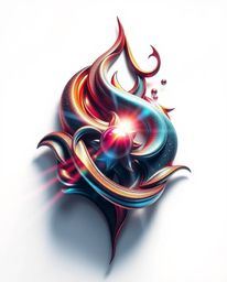 Explore captivating art featuring bright lens flares and extreme macro close-ups of symbolic traditional tattoo art prints. W