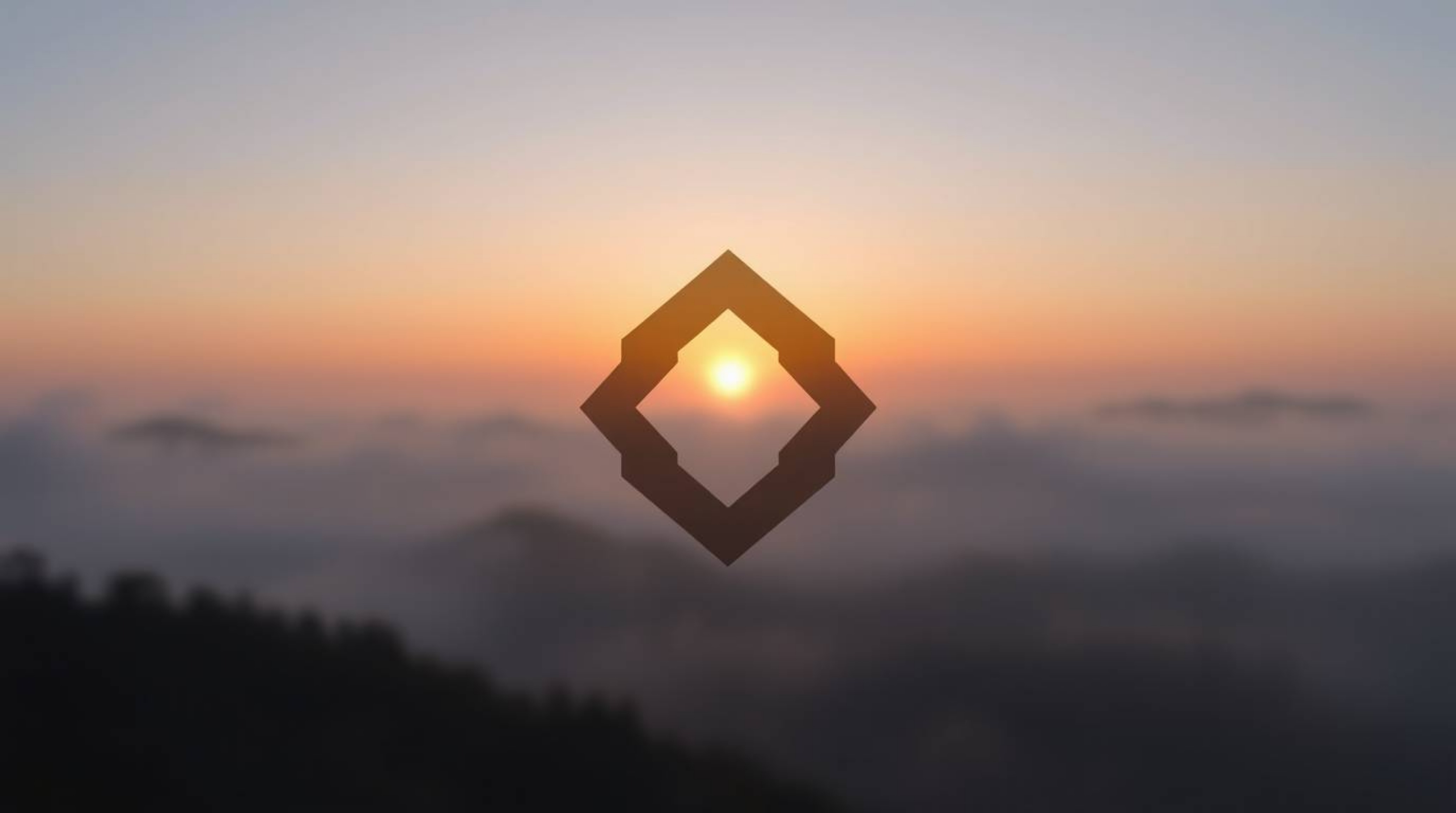 A visually stunning image featuring a blurred bokeh effect logo contrasted with strong, hard light illuminating geometric sha