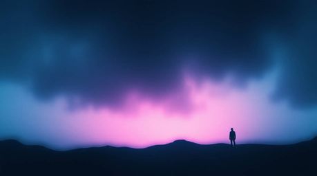Explore a collection of dreamlike surreal imagery with abstract gradient backgrounds and low contrast fantastical elements. T