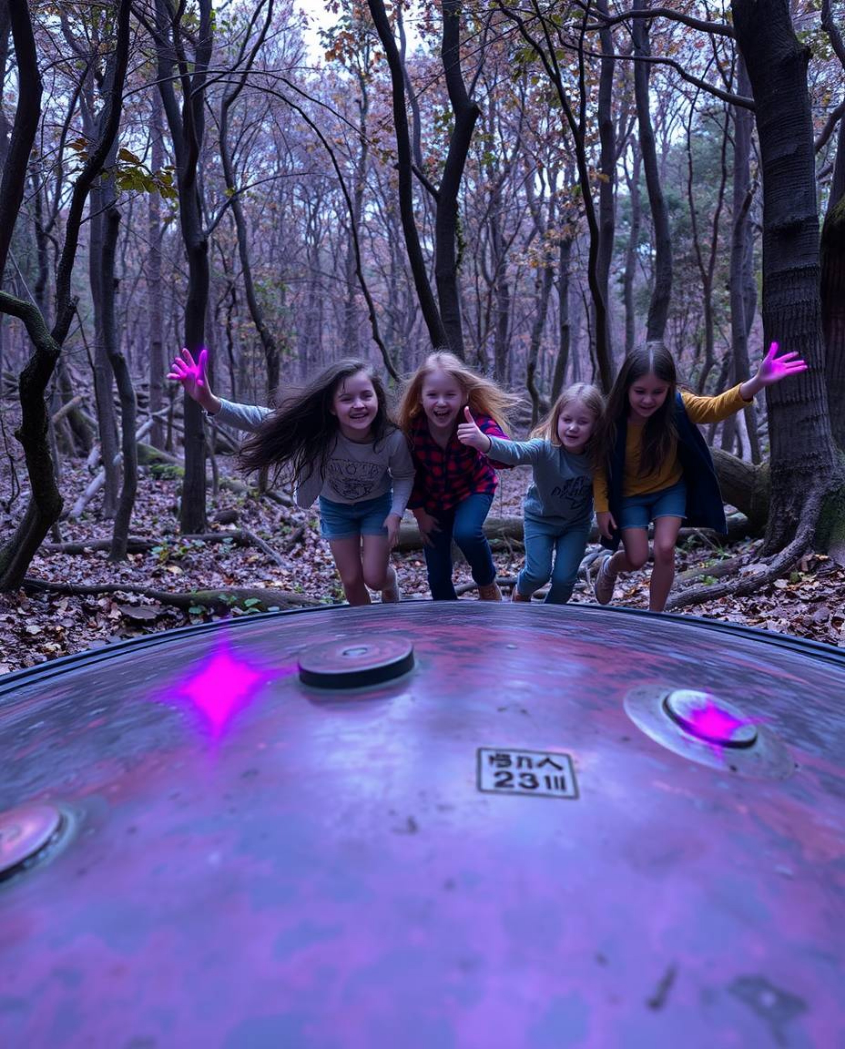 A group of friends, each possessing unique abilities, embark on an exciting adventure within an antique forest.  Deep ultravi
