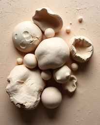 Explore captivating sculptural clay art featuring 3D mercury-like forms and fluid shapes. These stunning pieces showcase mode