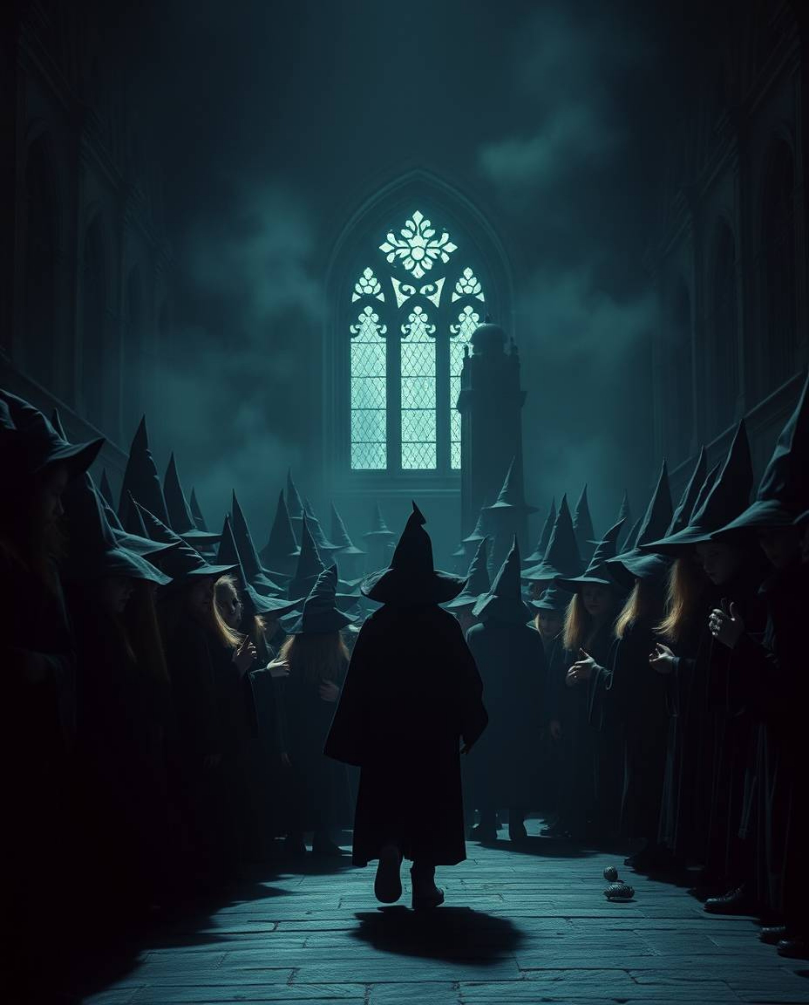 Experience a magical school teeming with young wizards, brought to life in a soft, cinematic style. Intense jet black hues an
