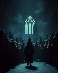 Experience a magical school teeming with young wizards, brought to life in a soft, cinematic style. Intense jet black hues an