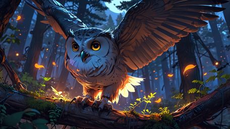 In a magical and serene scene, beautifully rendered in a blend of Pixar's emotional depth and anime's artistic flair, a wise 