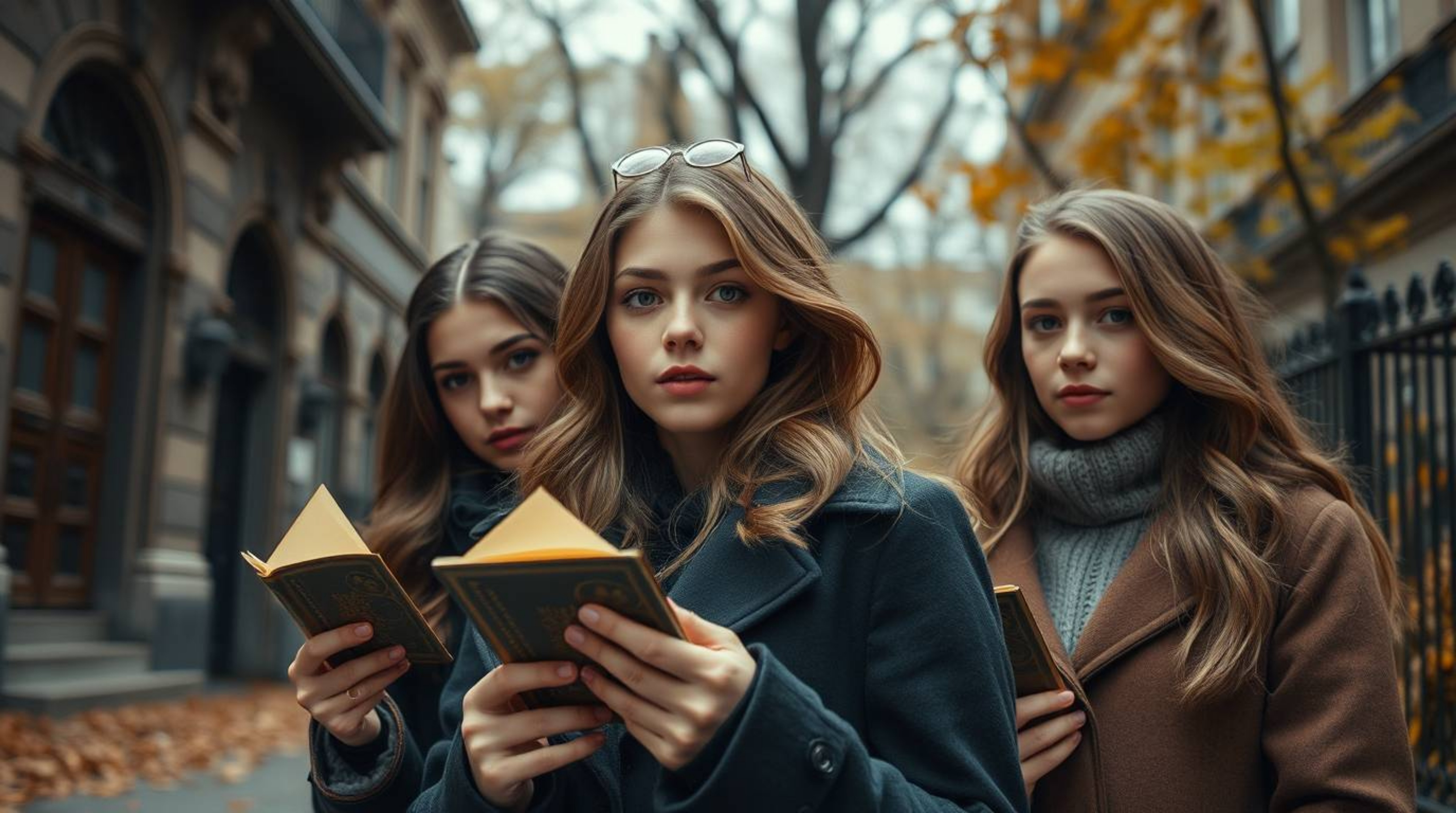 Capture the essence of candid street photography with this collection featuring graceful, elegant teens unraveling mysteries 