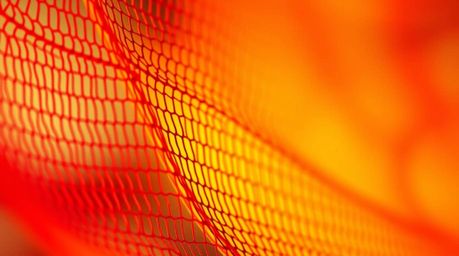 Explore a warm and extreme macro close-up of an abstract poster design featuring a captivating gradient mesh pattern. The des
