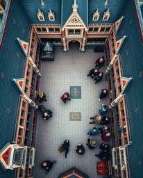Discover breathtaking aerial photographs of a magical school brimming with young wizards.  These images showcase precise arch