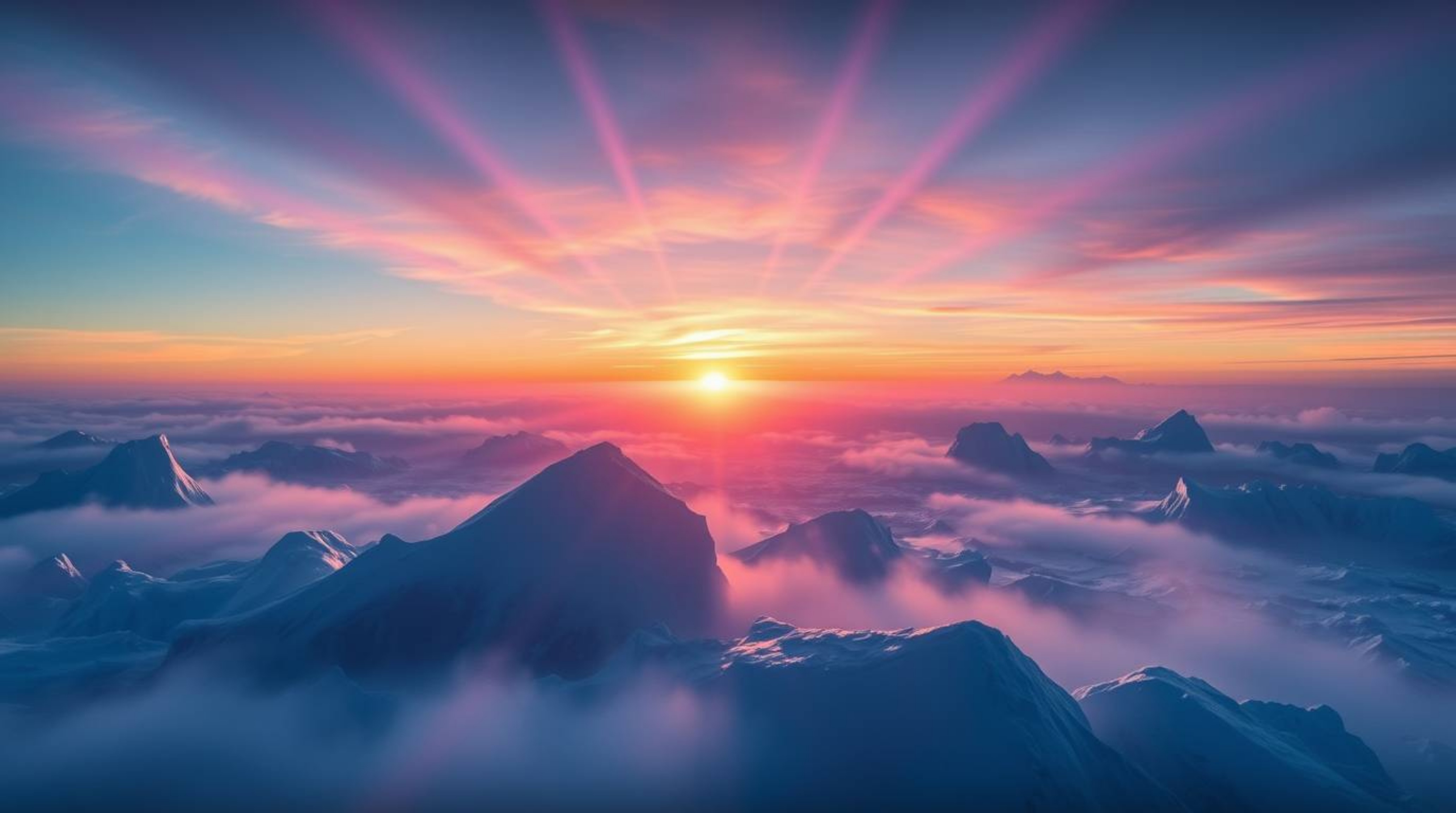 Explore a breathtaking scene of volumetric lighting illuminating icy polar glaciers during a cool-toned, futuristic sci-fi su