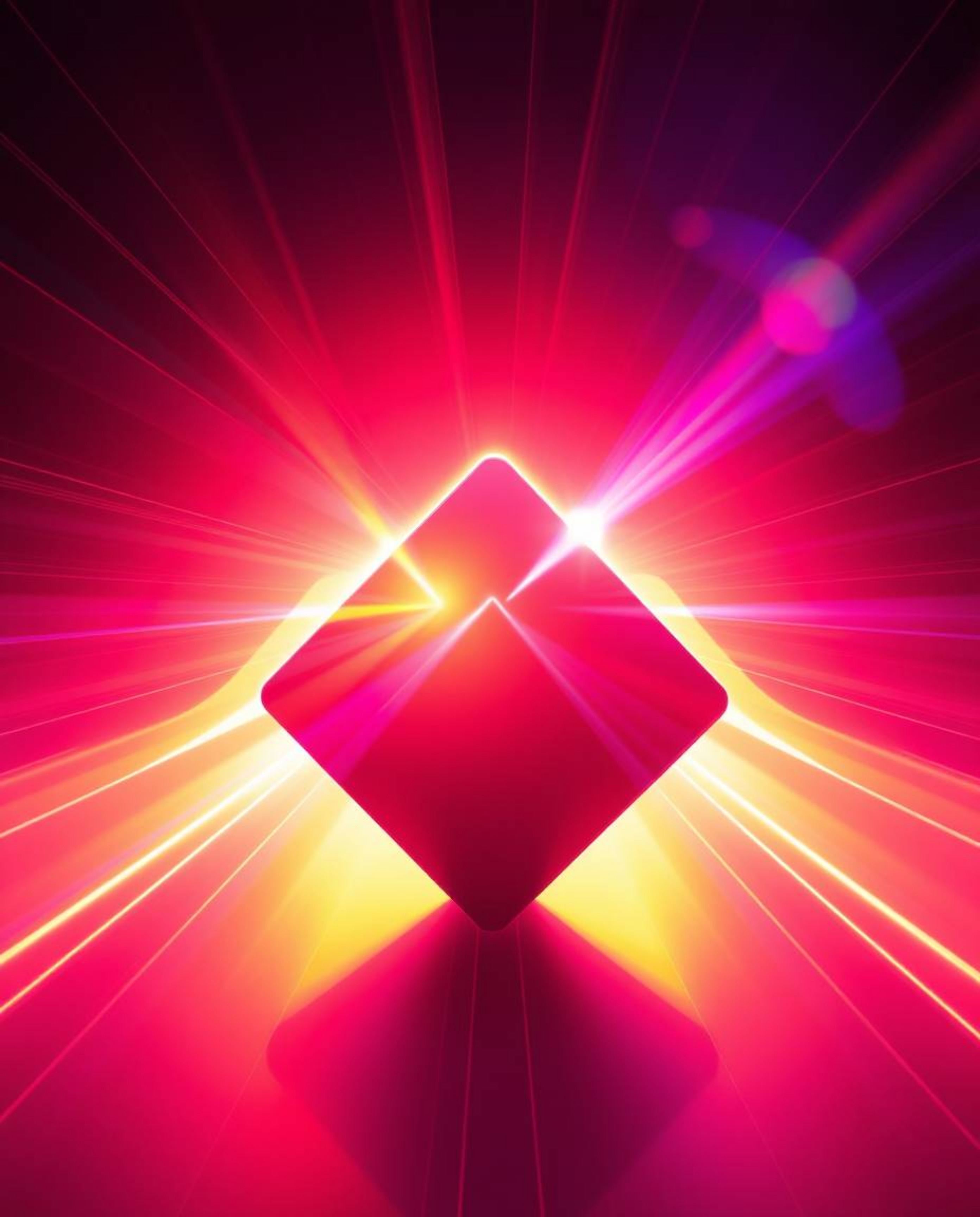 Experience the mesmerizing visuals of dramatic 3D shapes rendered in a futuristic art style.  Smooth gradient textures accent