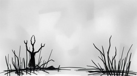 Explore the unsettling beauty of hand-drawn sketches featuring an eerie and creepy atmosphere. These abstract gradient backgr